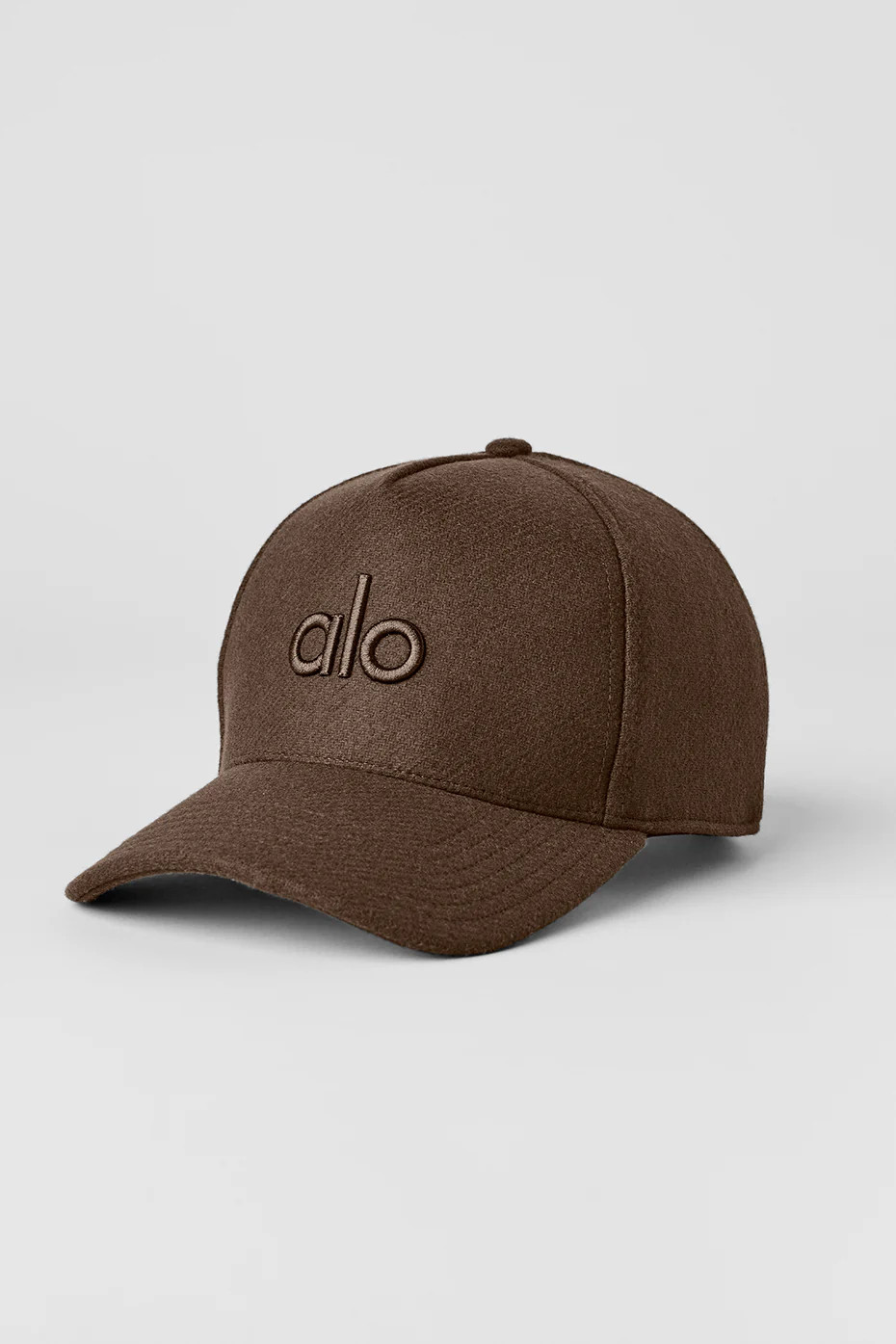 ALO | Wool District Trucker Hat in Espresso Brown | Alo Yoga (US)