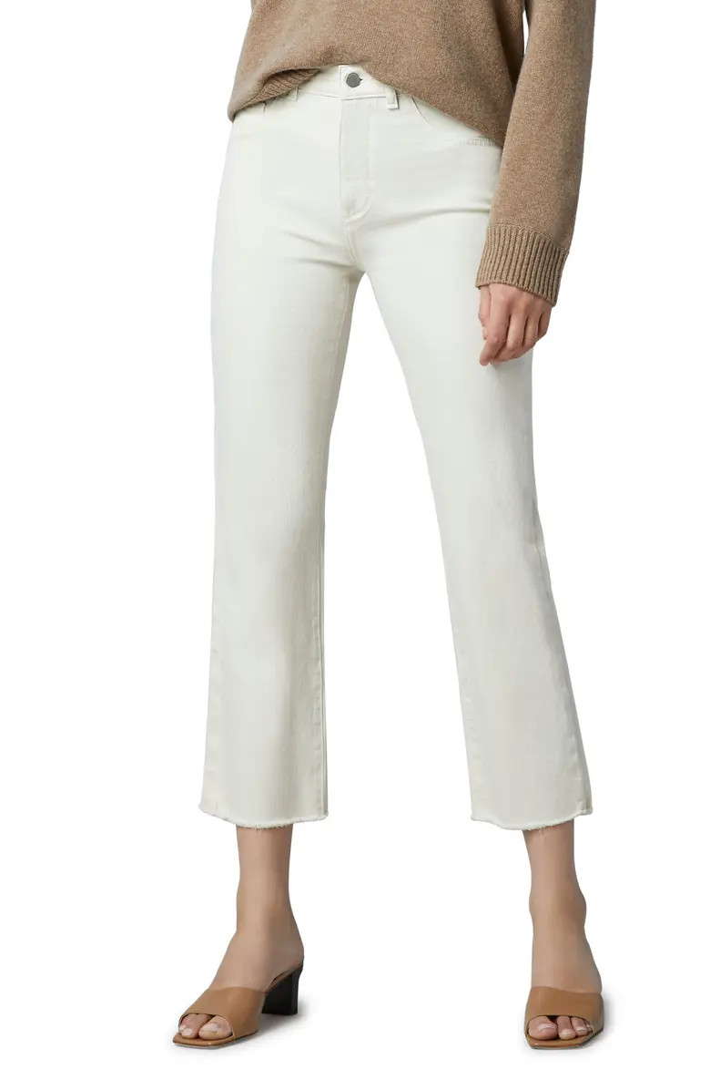 DL1961 Patti Frayed High Waist Ankle Straight Leg Jeans | Nordstrom | Nordstrom