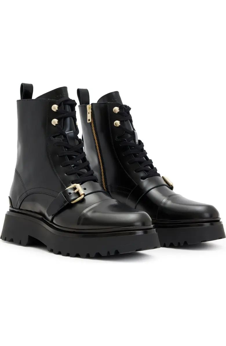 Stellar Cap Toe Combat Boot (Women) | Nordstrom