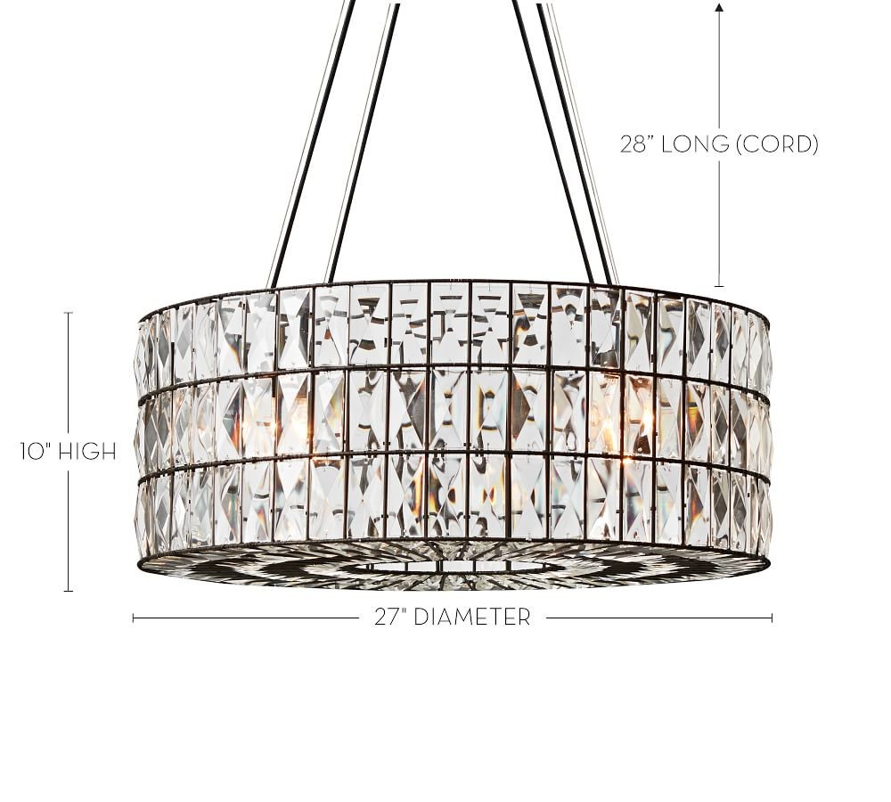 Adeline Crystal Round Chandelier | Pottery Barn (US)