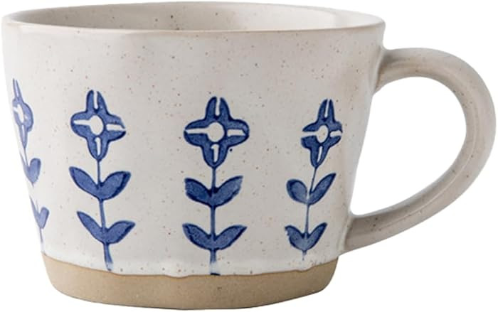 Ceramic Mugs for Men & Women, Unique Microwave & Dishwasher Safe Tea/Coffee Rustic Stoneware Cups... | Amazon (US)