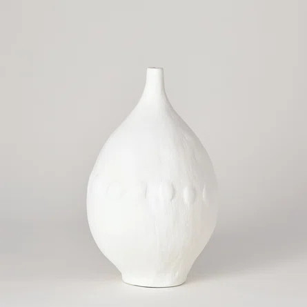 Studio A Modernist White 18.75" Plaster Table Vase | Wayfair | Wayfair Professional