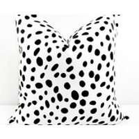 Black Pillow. Sofa Throw Pillow cover. Dalmatian print pillows. Animal print.Cushion Covers.Pillow Case.1 piece. cotton.Select size | Etsy (US)