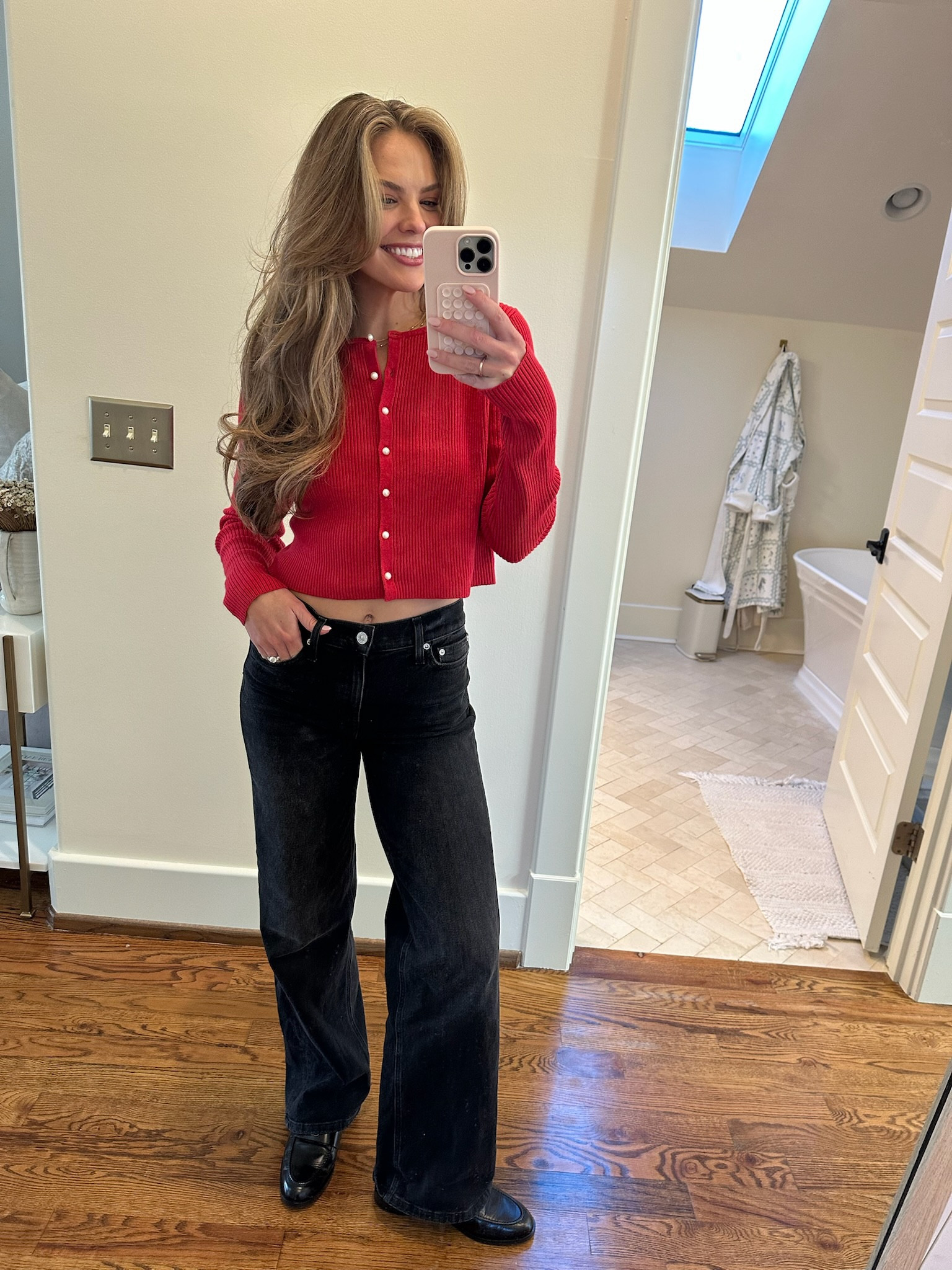 Target sweater and AYR jeans! ❤️

#LTKStyleTip #LTKFindsUnder50 #LTKHoliday