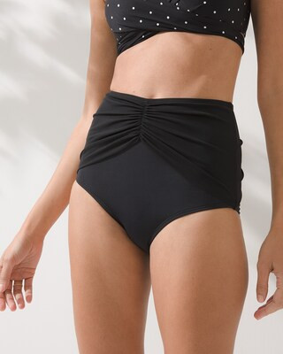 Coco Reef Diva High-Waist Swim Bottom, Black, Size M, from Soma | Soma Intimates