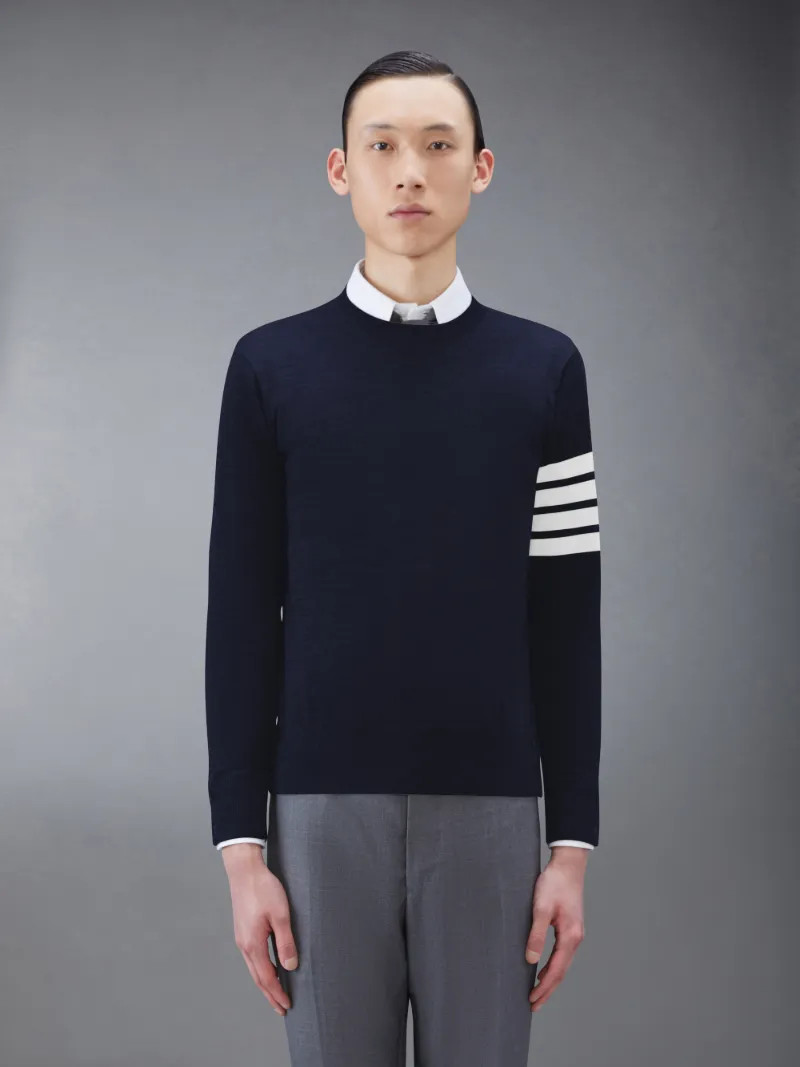 Wool 4-Bar Pullover | Thom Browne