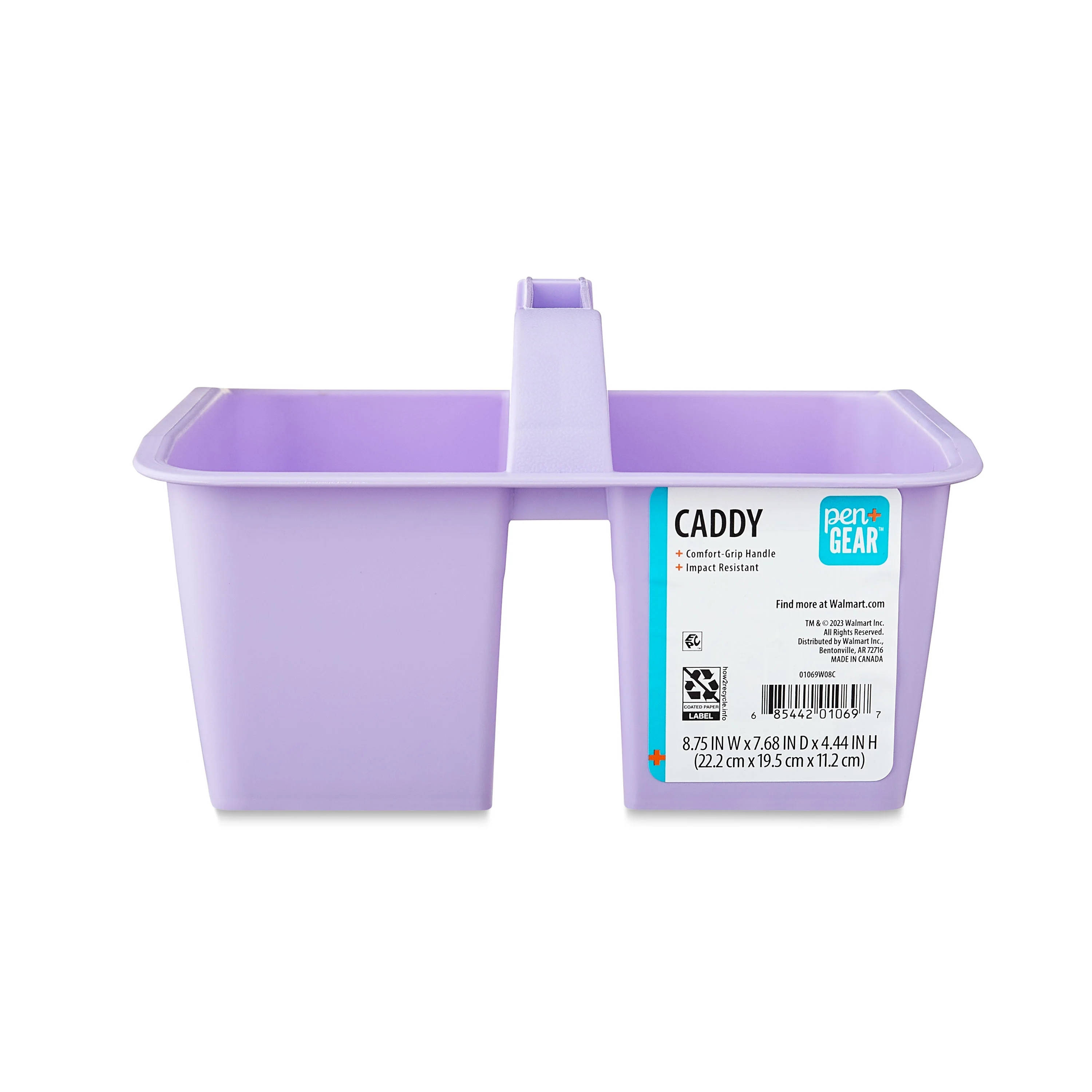 Pen+Gear Plastic Caddy, Lavender Sky | Walmart (US)