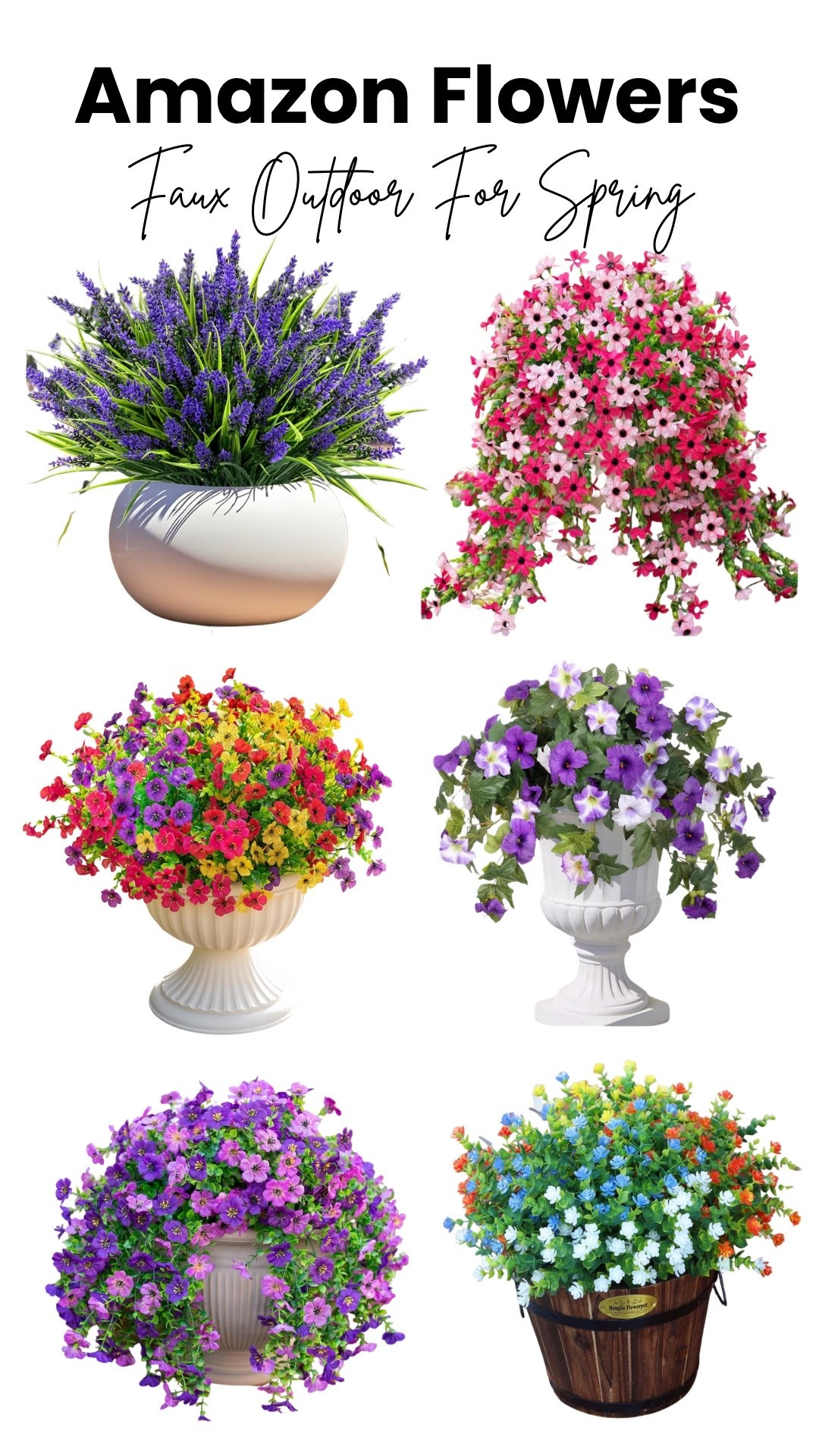 Spring refresh without the upkeep 🌸✨
These faux outdoor flowers from Amazon have my planters looking full, bright, and blooming 24/7—no watering, no wilting, just instant curb appeal 💐

Perfect for busy days but still wanting that fresh, styled look 🌿
Shop it all on my LTK!

#LTKhome #LTKspring #OutdoorDecor #FauxFlowers #SpringRefresh #AmazonFinds #PatioStyle #HomeInspo #EasyDecor #PorchDecor

#LTKSeasonal #LTKHome