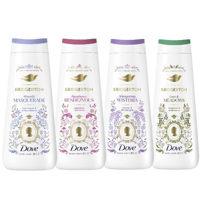 Dove Beauty Bridgerton Limited Edition Body Wash 20oz Whispering Wisteria + Rashberry Rendevous + Love & Meadows + Monlit Masquerade | Target