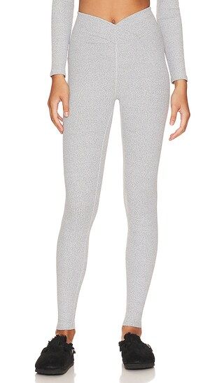 Ribbed Veronica Legging in Heathered Grey | Revolve Clothing (Global)