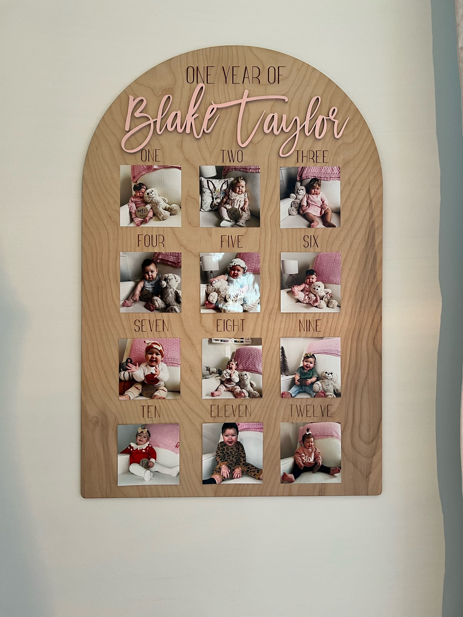 Finally finished my baby girls 12 months 🥹