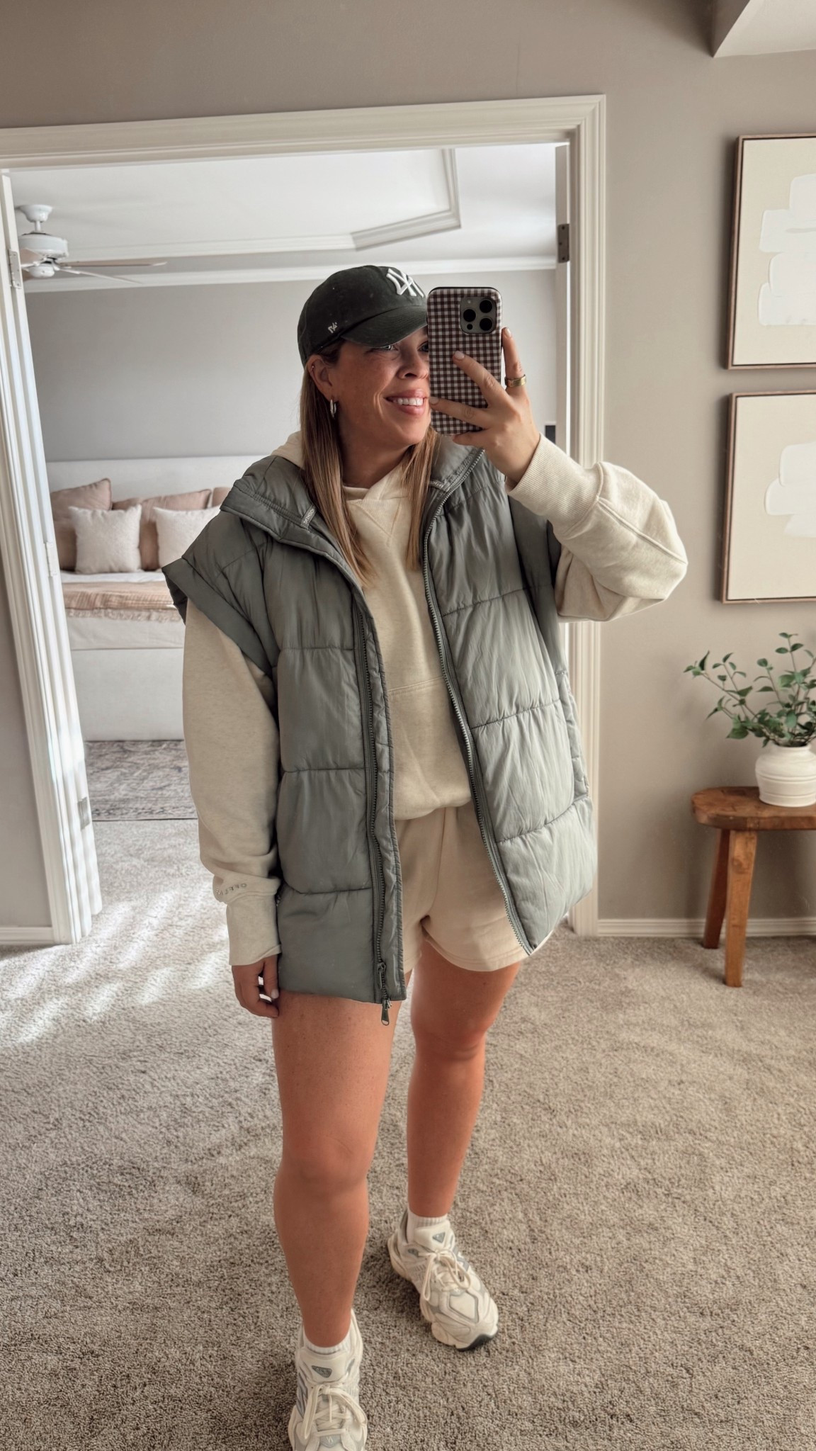 Today’s comfy OOTD. Sweatshirt is from Aerie. Currently on sale. Sold as separates, I’m wearing the shorts and a size large and a hoodie and a size medium.

#LTKSeasonal #LTKActive #LTKMidsize