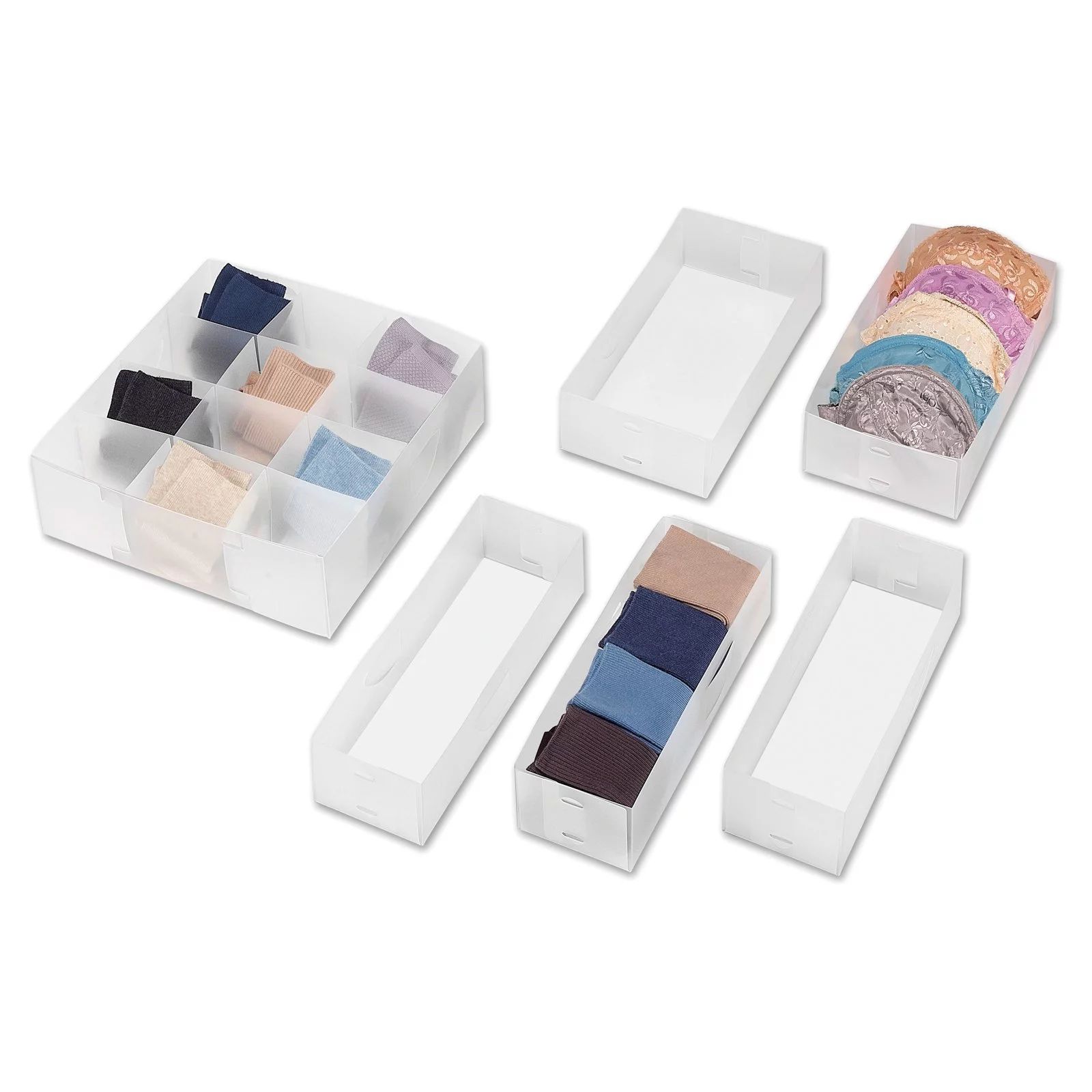 Whitmor 6064-A186, Drawer Organizer Combo Pack 6 Count | Walmart (US)