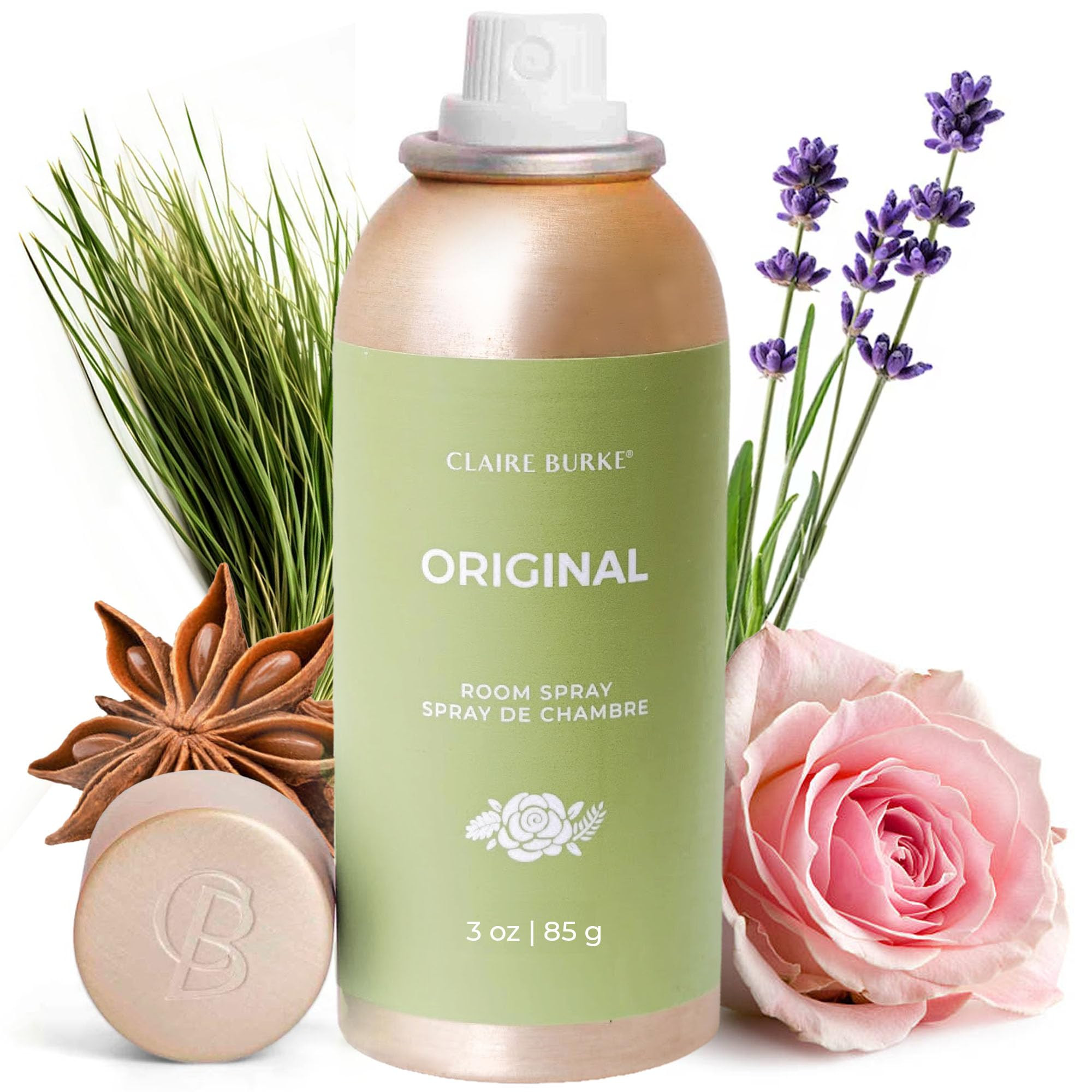 Claire Burke Original Scent Room Spray, 3 oz - Fresh Home Fragrance & Air Freshener, Natural Scen... | Amazon (US)
