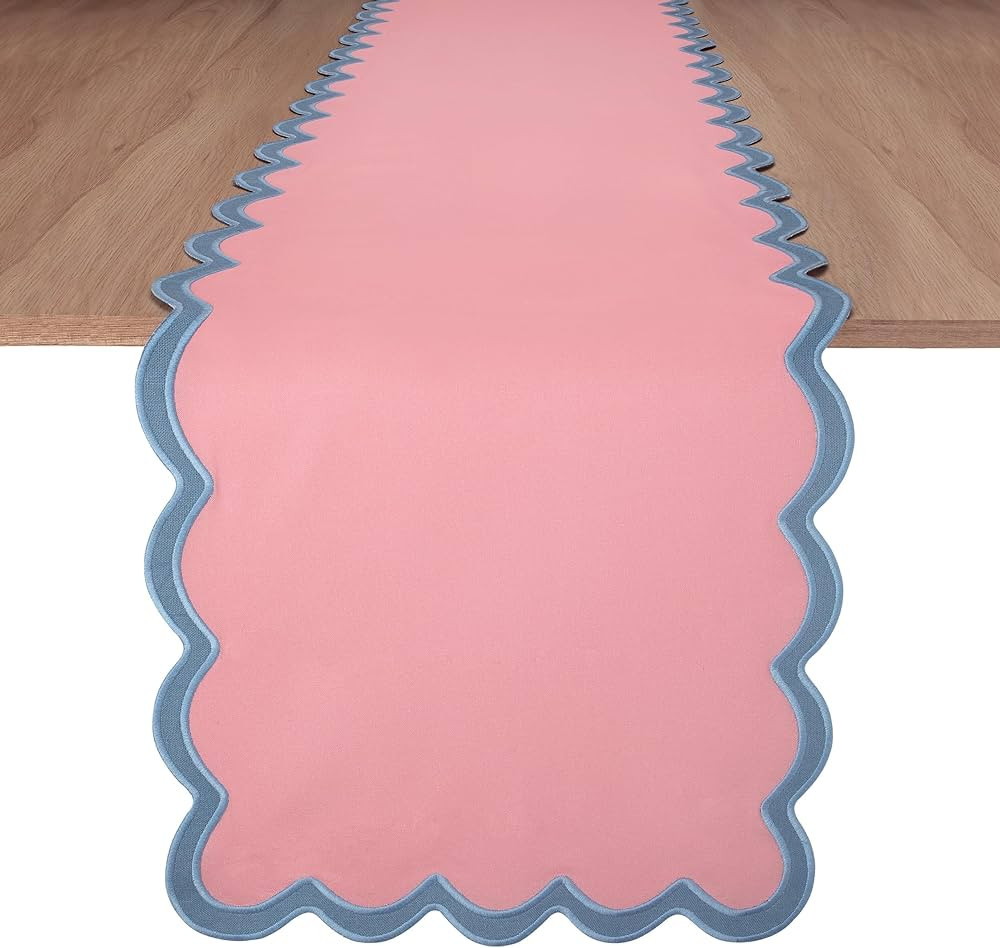 Folkulture Table Runner 90 Inches Long for Farmhouse Decor, 100% Cotton Quilted Table Runner Outd... | Amazon (US)