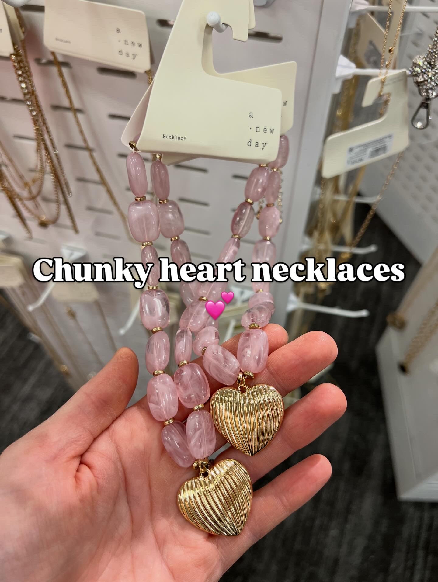 Target bead heart necklaces 

#LTKValentine