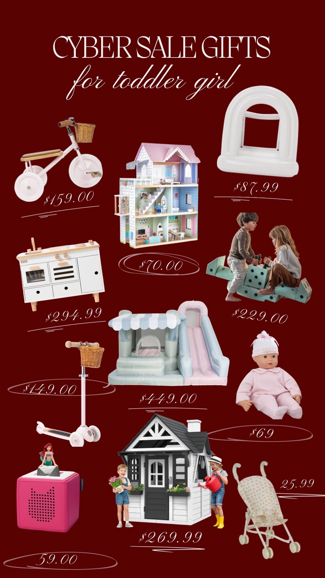 Cyber sale picks for the toddler girl ! 

Holiday gift guide, toddler gift guide, toddler girl gift guide, toddler gifts, cyber Monday, Black Friday, kids deals  

#LTKGiftGuide #LTKKids #LTKCyberWeek