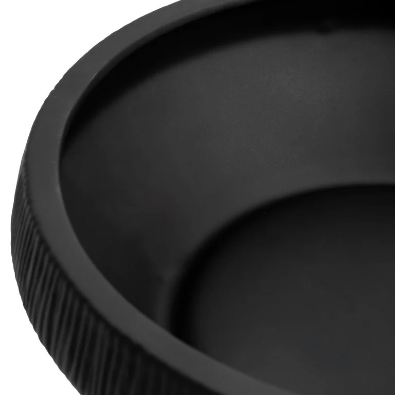 Better Homes & Gardens Angular Black Ceramic Decorative Bowl, 11.33" | Walmart (US)