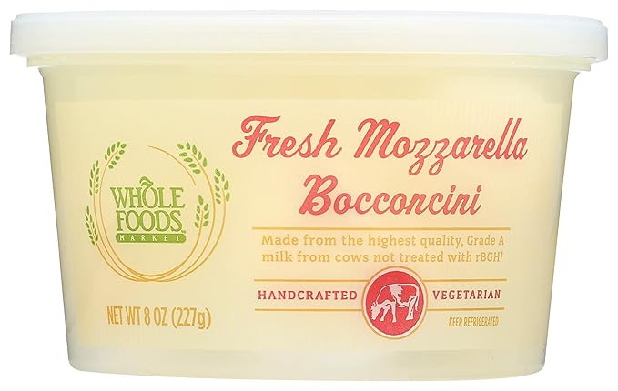 Whole Foods Market, Fresh Mozzarella Bocconcini, 8 oz | Amazon (US)