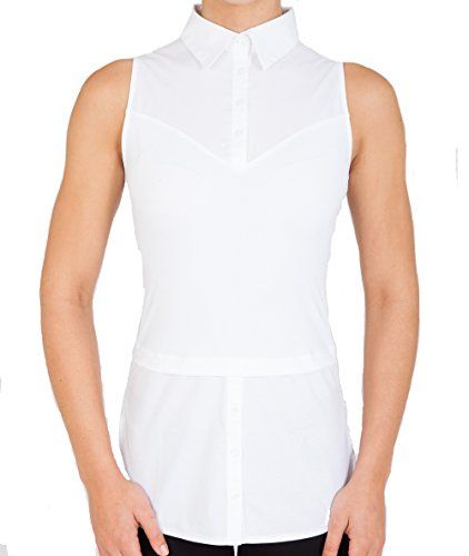 SkinnyShirt Women's Collar + Tails White | Amazon (US)