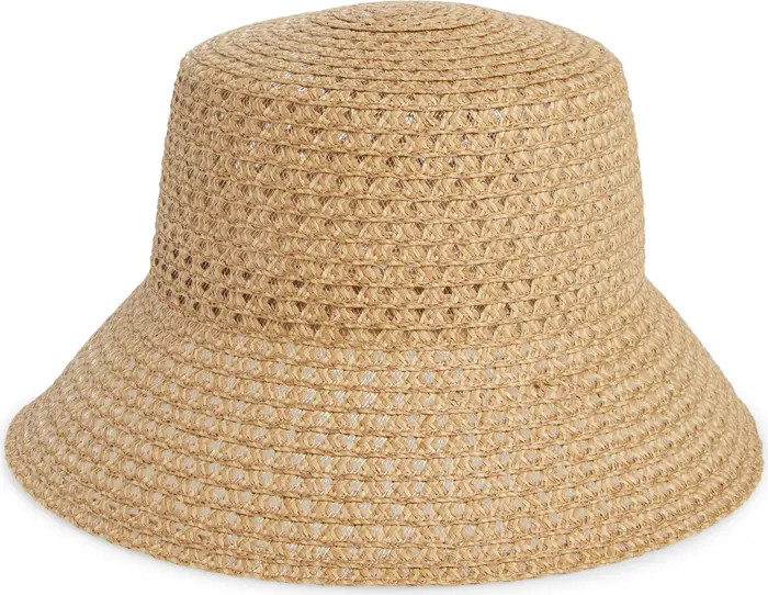 Textured Straw Bucket Hat | Nordstrom