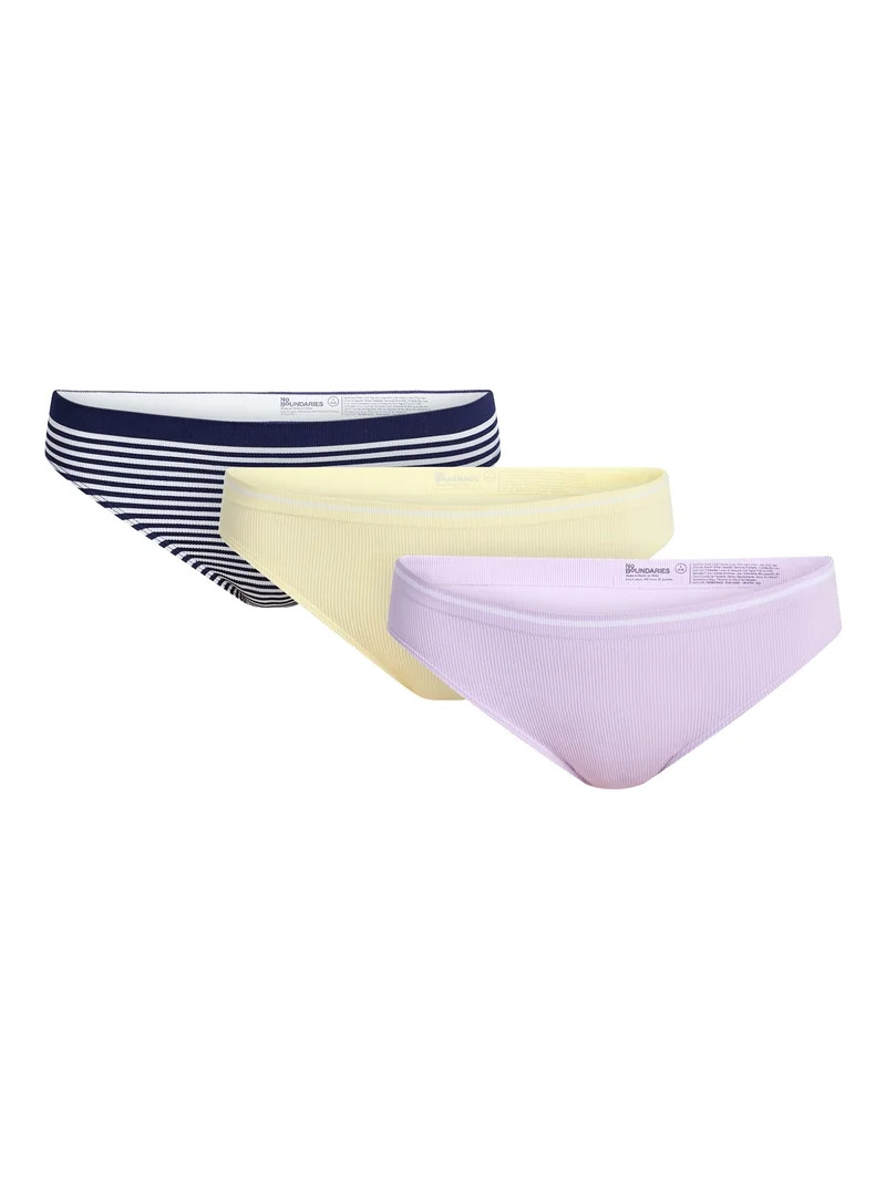 No Boundaries Seamless Cheeky Panties, 3-Pack, Women's XS-XXXL - Walmart.com | Walmart (US)