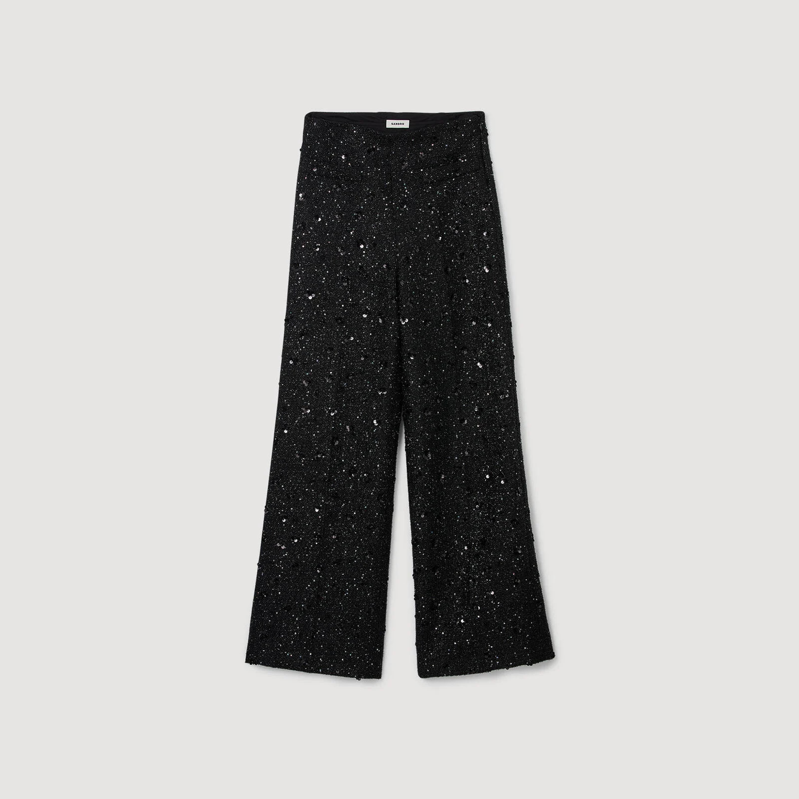 Rhinestone tweed trousers | Sandro US | Sandro-Paris US