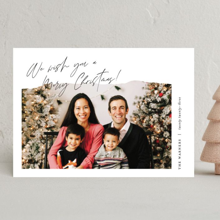 "Holiday Momento" - Customizable Holiday Photo Cards in White by Pixel and Hank. | Minted