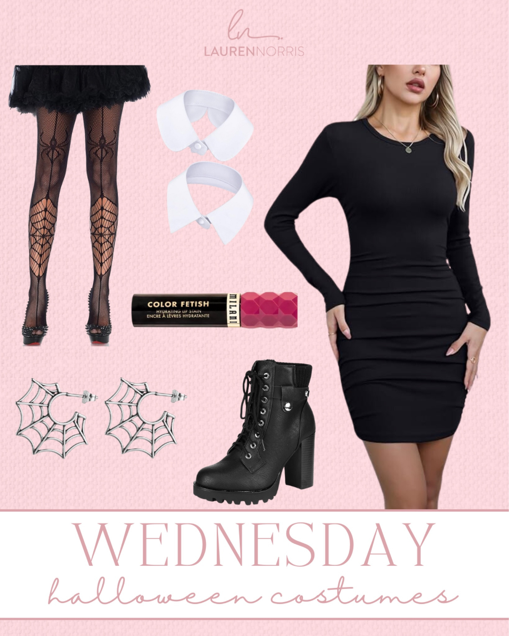 Wednesday Addams Halloween costume 🕸️🤍

#LTKSeasonal #LTKHoliday #LTKHalloween