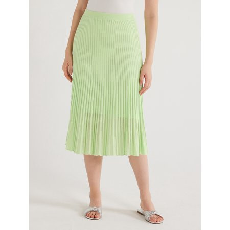 Scoop Women s Striped Knit Sweater Skirt Sizes XS to XXL | Walmart (US)