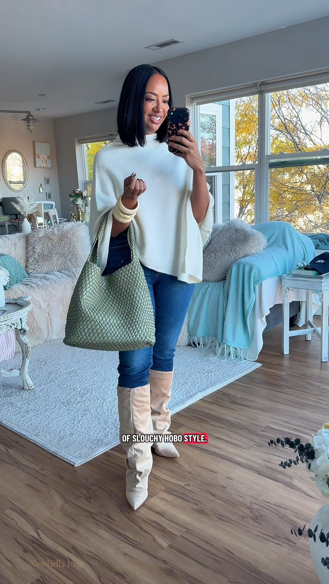 Designer look for less! This bag from Newbella bags is chic, stylish AND affordable. Comes in lots of colors! 🫶🏽

everyday bag
fall outfit ideas 
errands outfit 
casual fall outfits 
petite curvy 
fashion over 40