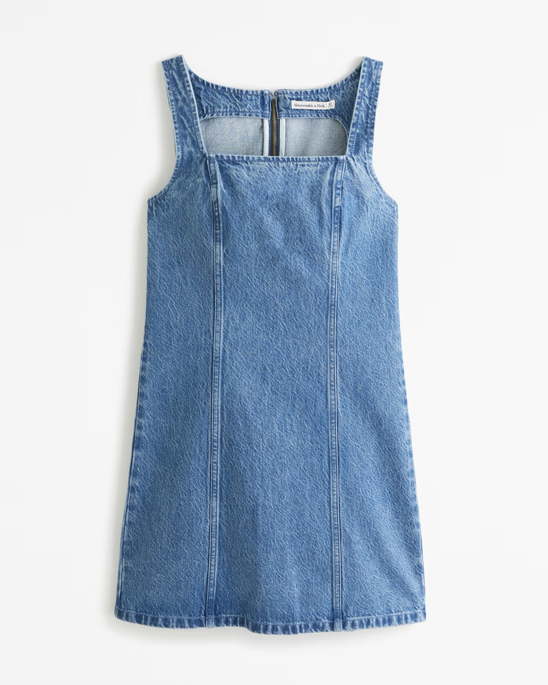 Women's Denim Mini Dress | Women's Clearance | Abercrombie.com | Abercrombie & Fitch (US)