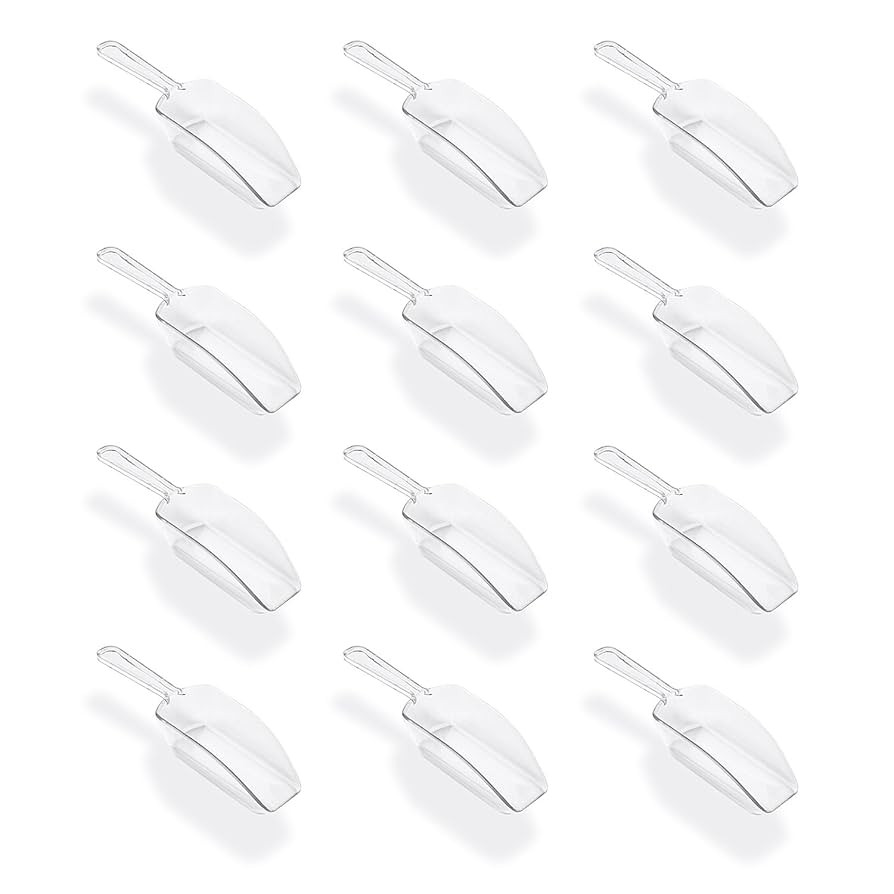Super Z Outlet 5.5" Mini Acrylic Plastic Kitchen Scoops for Weddings, Candy Dessert Buffet, Ice C... | Amazon (US)