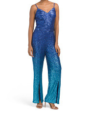 Stevie Sequin Ombre Jumpsuit | Marshalls
