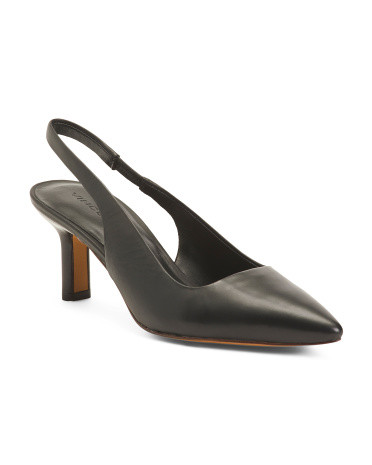 Patrice Leather Slingback Heels | TJ Maxx