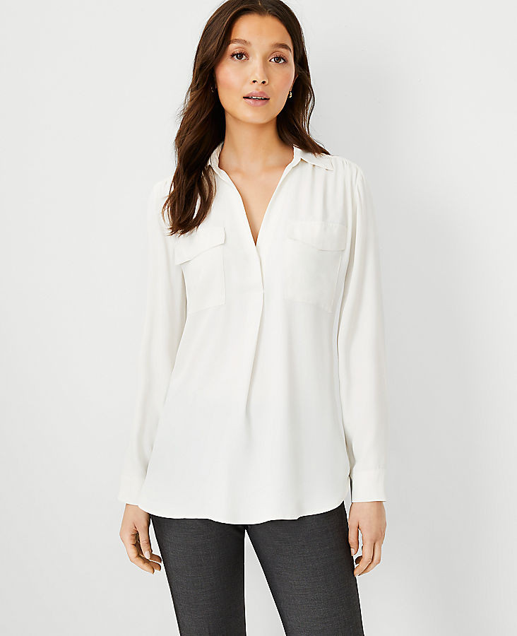 Petite Camp Shirt | Ann Taylor (US)