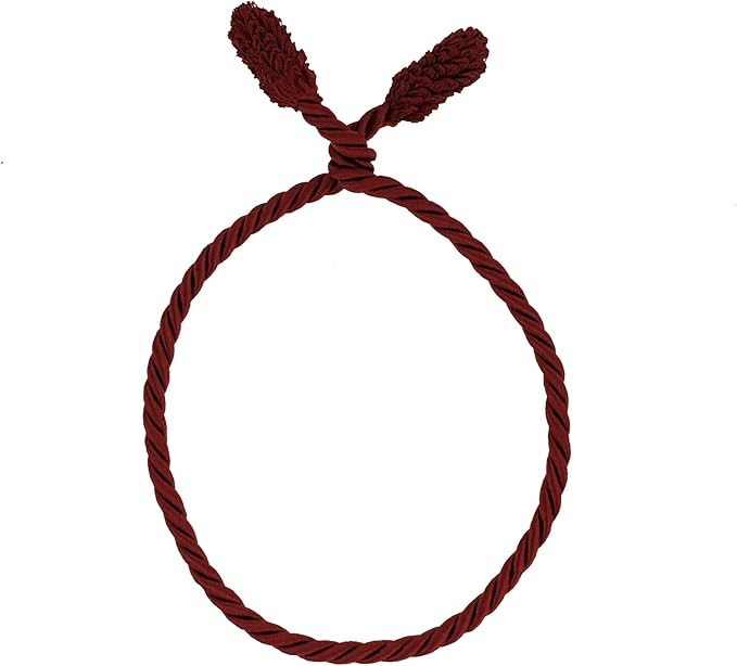 Haute Decor Decorative Twist Ties 6 Pack 16 inch (Burgundy) - Hang Garland, Lights, Decorations | Amazon (US)