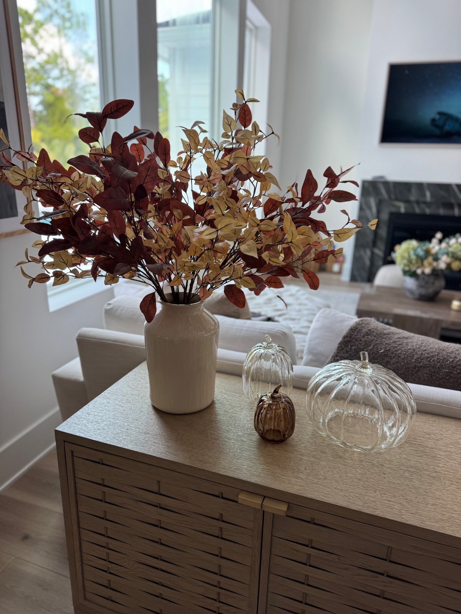 Fall home decor , I used 5 stems of each 

#LTKHome #LTKFindsUnder50