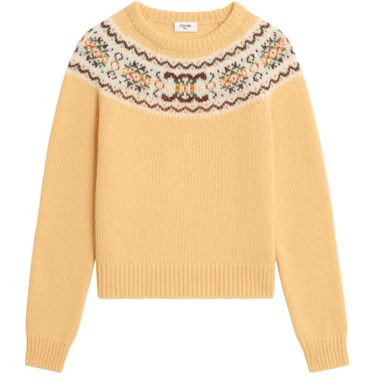 Fair Isle Triomphe pullover mit rundhalsausschnitt aus wolle | 24S (APAC/EU)