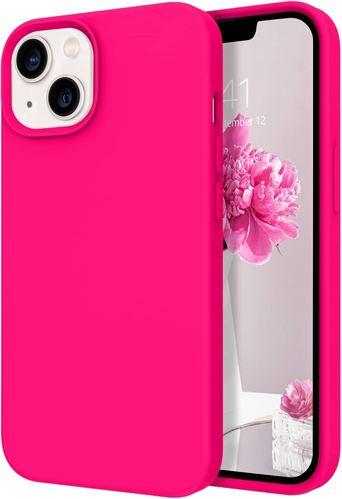 DOMAVER for iPhone 13 Case Silicone Soft Gel Rubber Microfiber Lining Cushion Protective Cover fo... | Amazon (US)