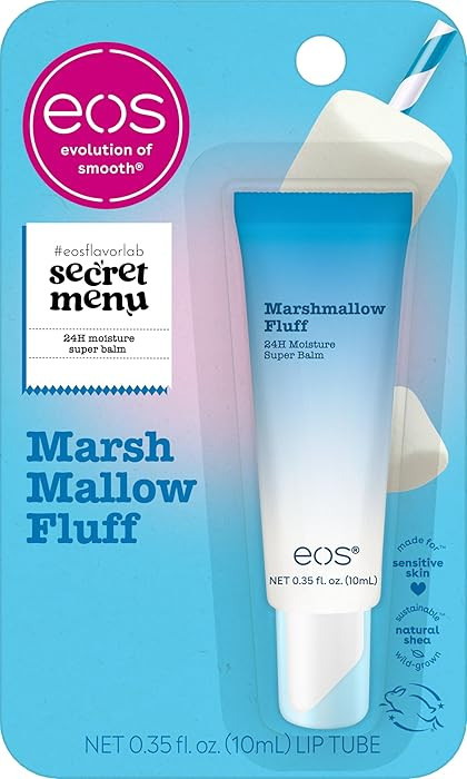 eos 24H Moisture Super Balm - Marshmallow Fluff, Lip mask, Moisturizing, Lip Treatment, Limited-E... | Amazon (US)