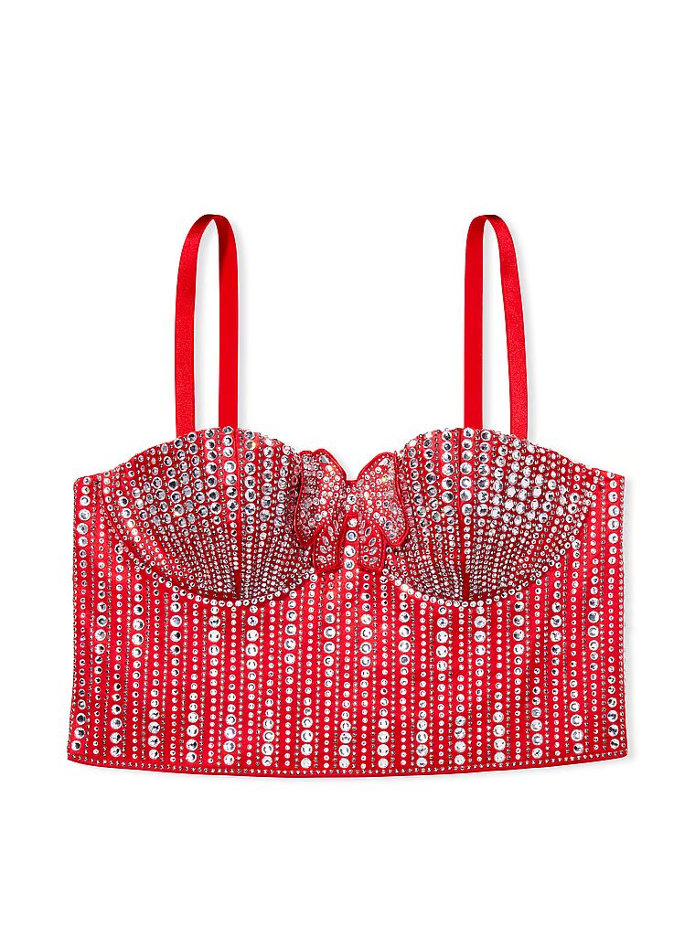 Lightly-Lined Embellished Bow Bustier - Bras - Victoria's Secret | Victoria's Secret (US / CA )