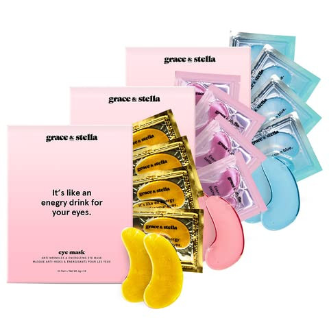 Under Eye Mask - Reduce Dark Circles, Puffy Eyes, Undereye Bags, Wrinkles - Gel Under Eye Patches... | Amazon (US)