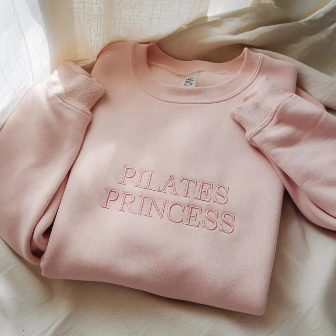 Pilates Princess Embroidered Sweatshirt, Cute Pilates Crewneck, Pilates Instructor Sweatshirt, Co... | Etsy (US)