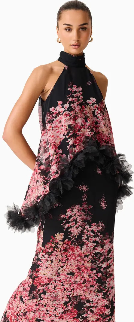 Tulsia Floral Georgette Gown | Nordstrom