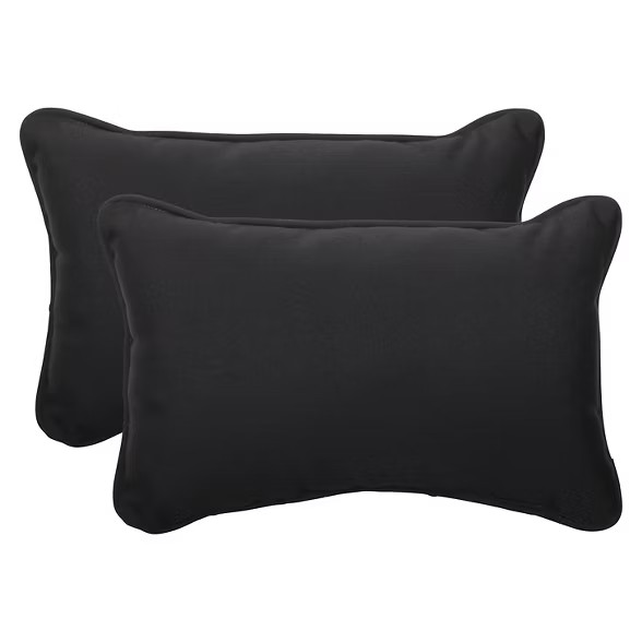 Sunbrella® Canvas Outdoor 2-Piece Lumbar Throw Pillow Set | Target