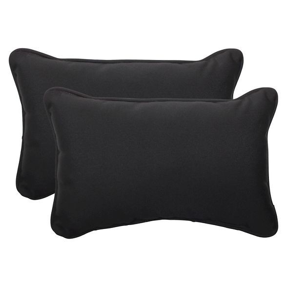 Sunbrella® Canvas Outdoor 2-Piece Lumbar Throw Pillow Set | Target