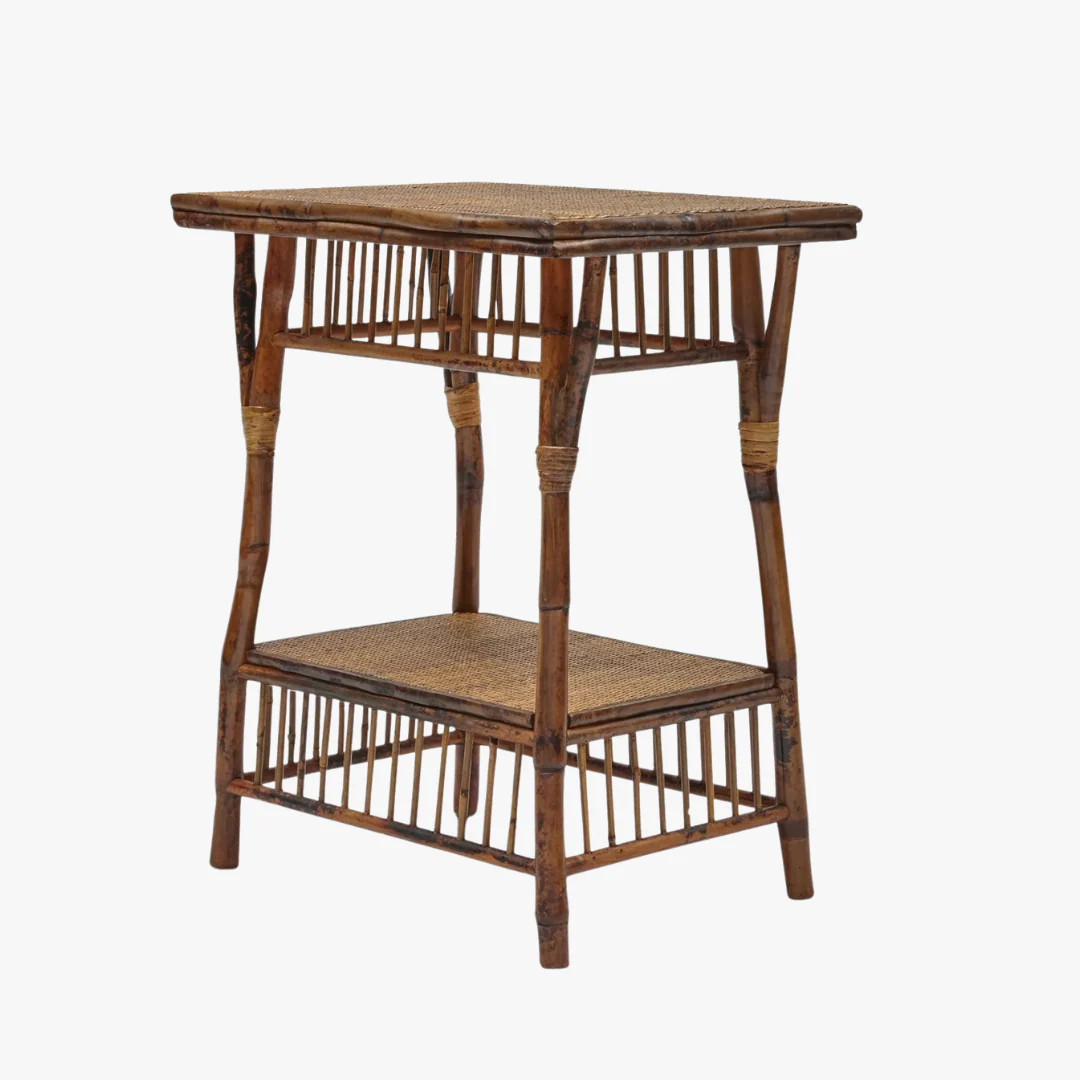 Tortoise Bamboo Bombay Table | Dear Keaton
