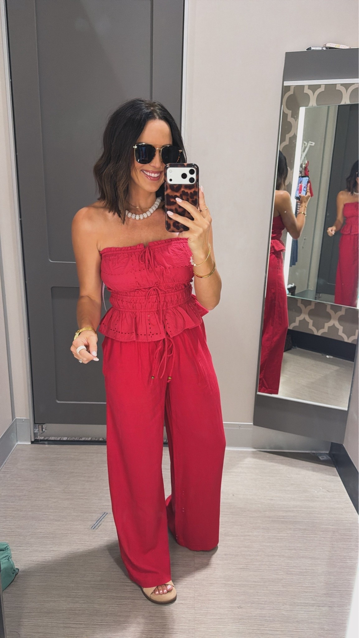 This red Target set is SO good ❤️ the fit is flattering and the color is even prettier in person. Wearing the XS! #targetstyle #targetfinds #matchingset #summeroutfit #targetfashion #vacationstyle #ootd #ltkstyle