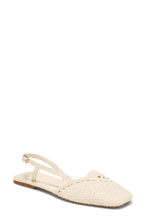 SARTO by Franco Sarto Ilona Slingback Flat in Marshmallow at Nordstrom, Size 7.5 | Nordstrom